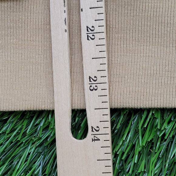 Vintage 80s MOD Velour Sweater Womens XL 22x24 Beige - Picture 10 of 10